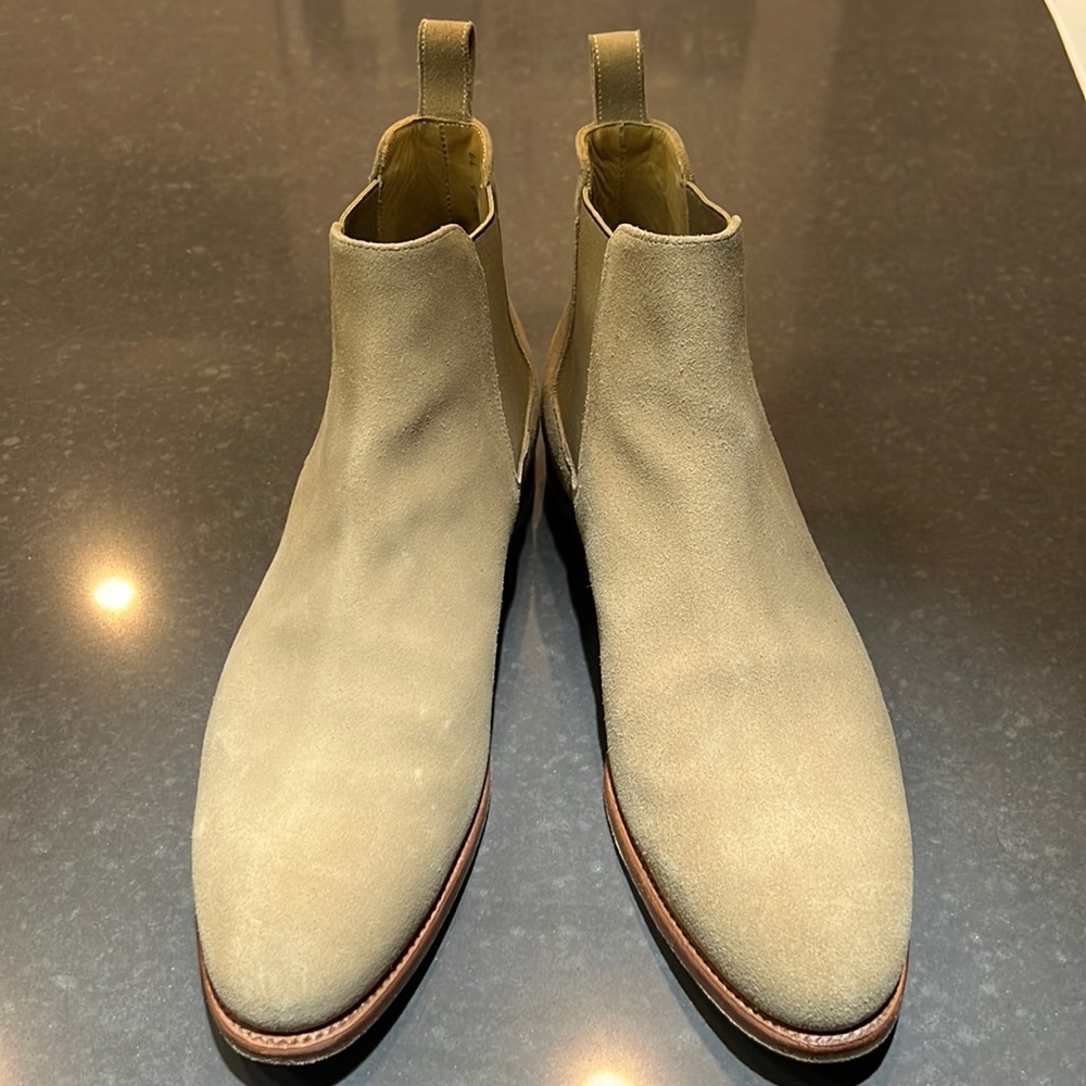 Taft Men’s Jude Tonal Suede Chelsea Boots Size 11 Tan